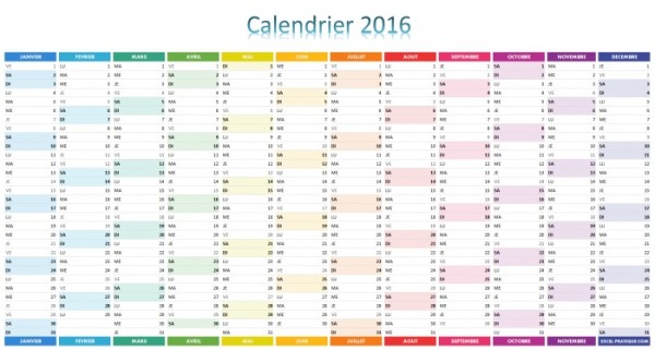 beaux calendriers 2016
