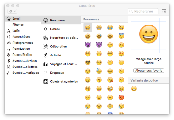 clavier emoji azerty