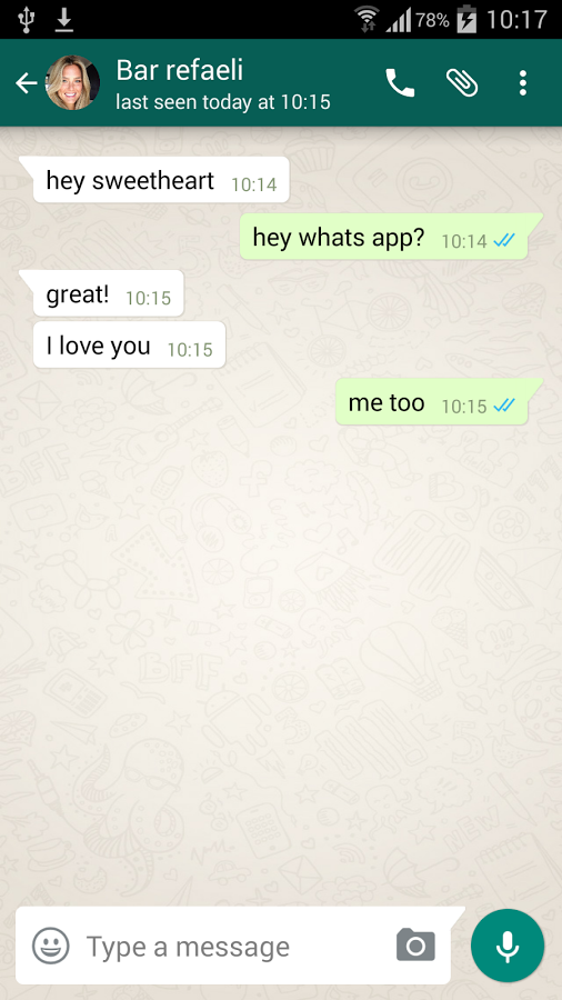 Fake WhatsApp conversations